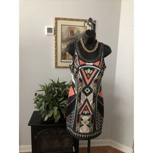 Forever 21 Womens Dress Geometric Print Sleeveless Size Medium